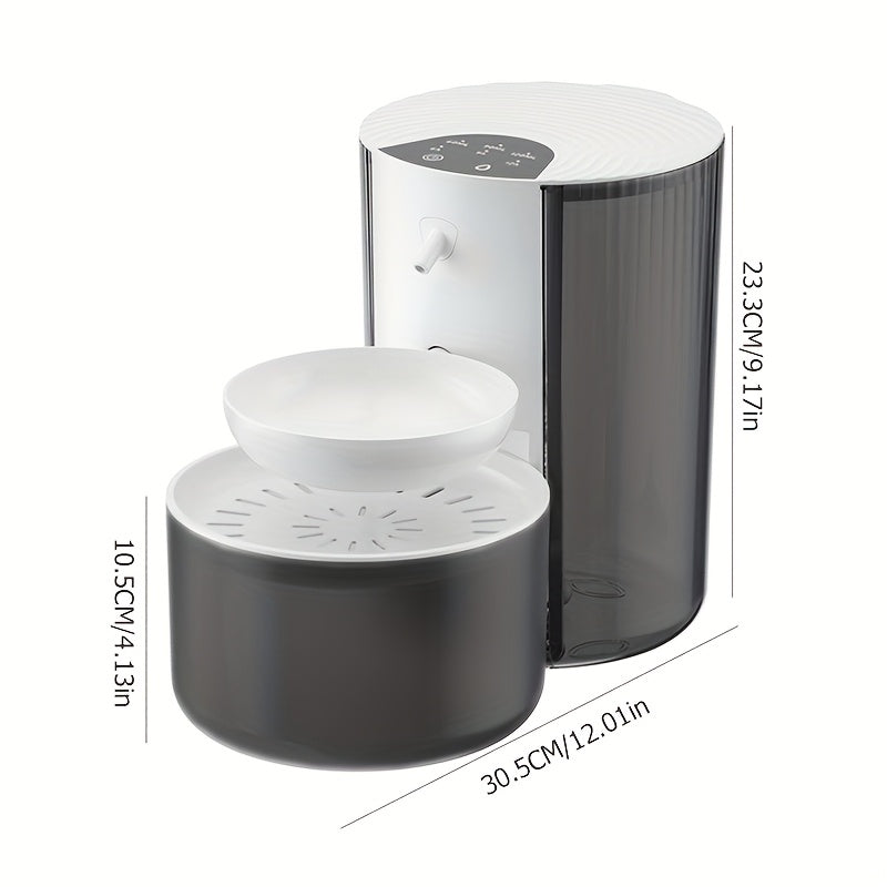 NNETM AquaSense Pro - Dual-Power Smart Pet Fountain
